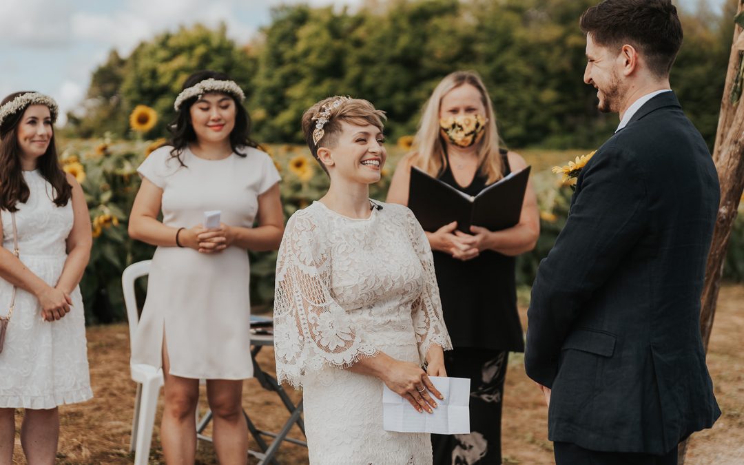 Barbara + Phil’s Wedding at Campbell’s Cross Sunflower Farm