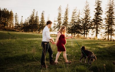 Reid + Holli’s Couples Maternity Photo Session at Scotsdale Farm